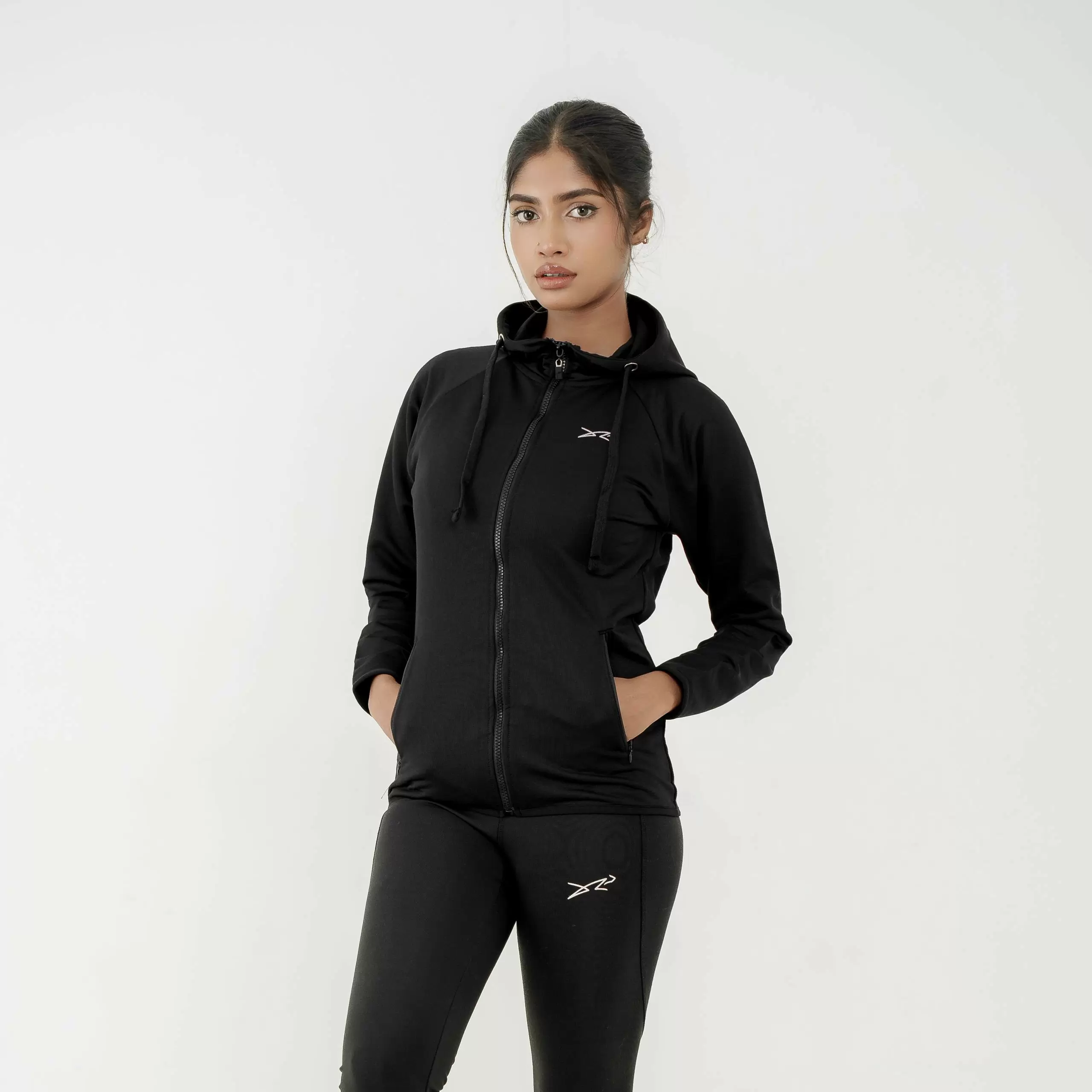 Dour Runners Hoodie Black 01
