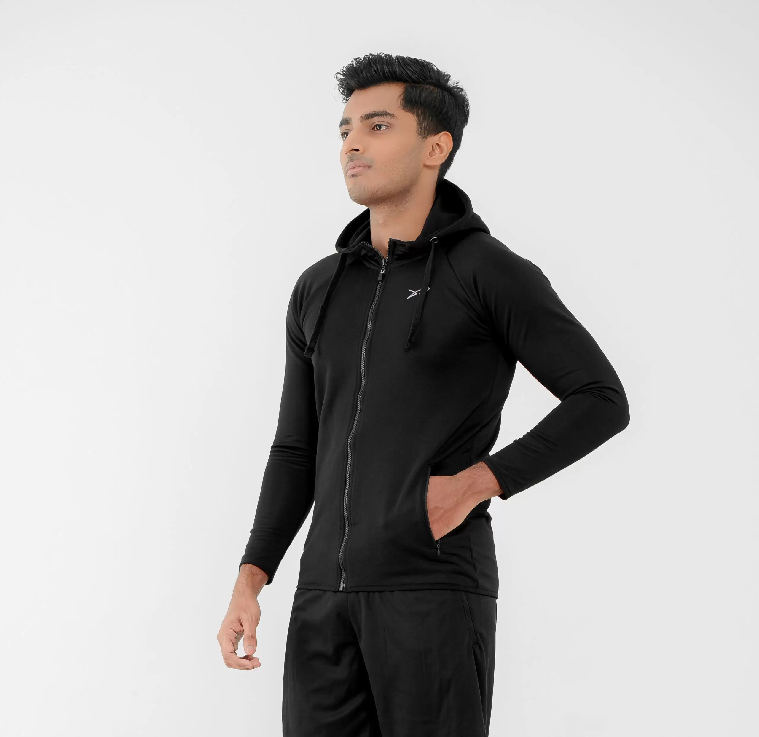 Dour Runners Hoodie Black 02